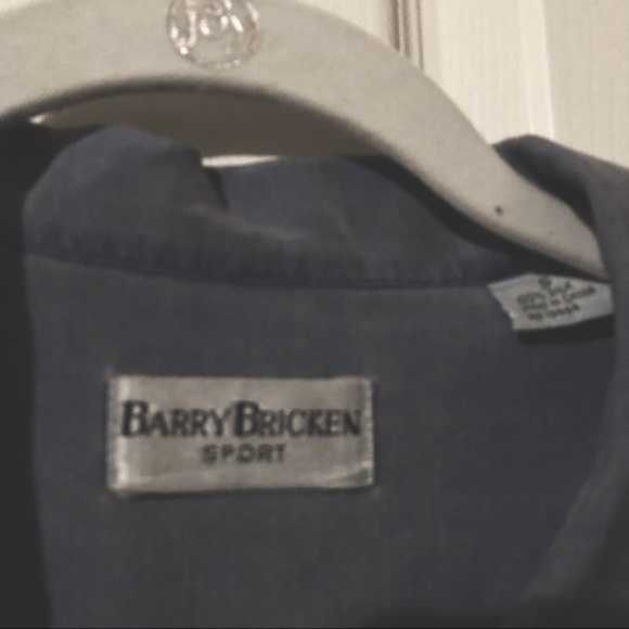 Barry Bricken Sport 100% Silk Shirt Size Small - Picture 2 of 5